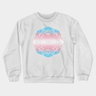 Gradient Trans Pride Mandala Crewneck Sweatshirt